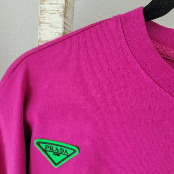 Prada Label Fuschia Pink Women's/ Unisex T Shirt - Picture 7 of 12
